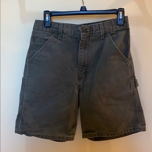 Carhartt green cargo shorts